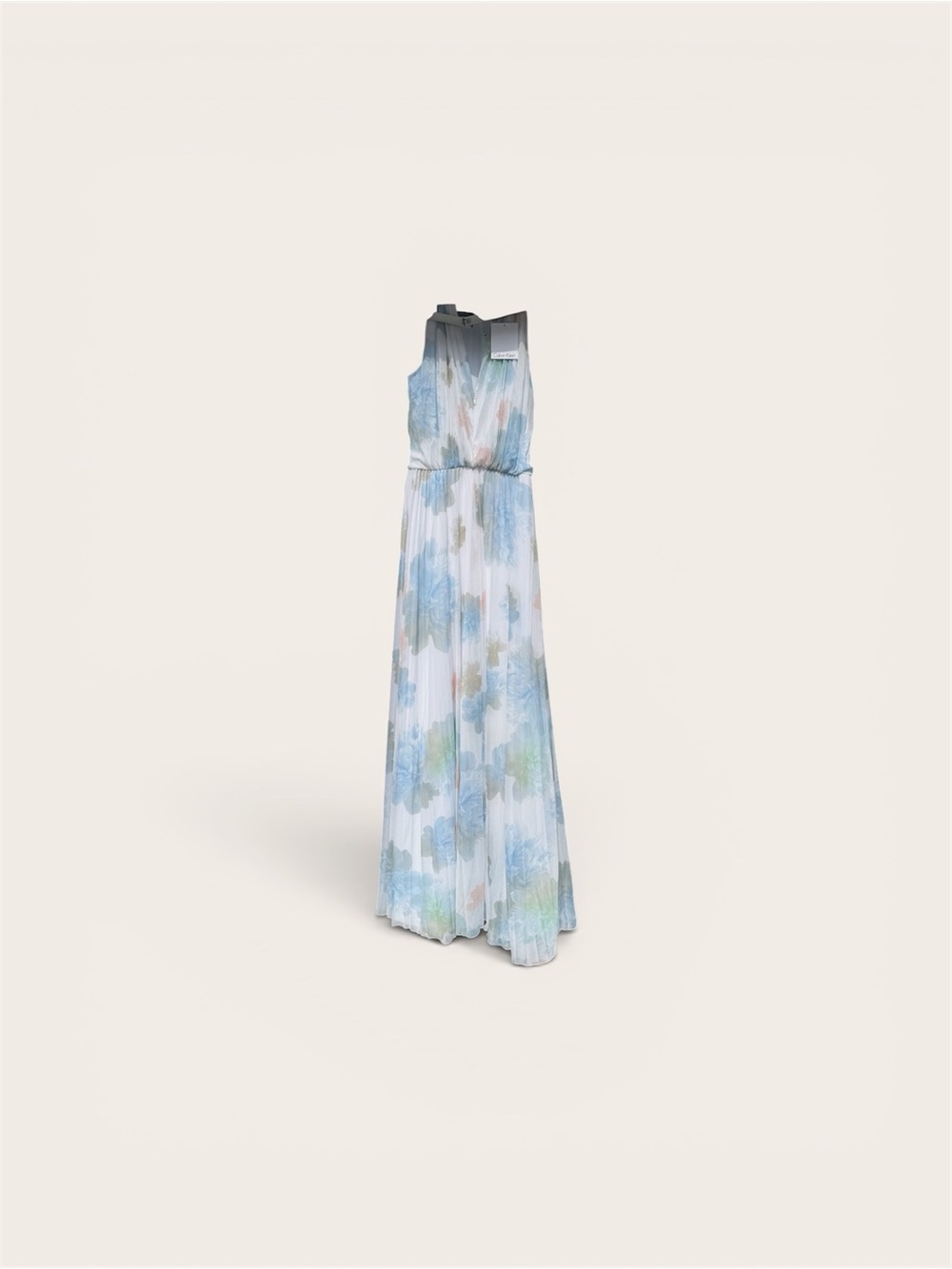 Calvin Klein NWT Pleated Floral Maxi Dress